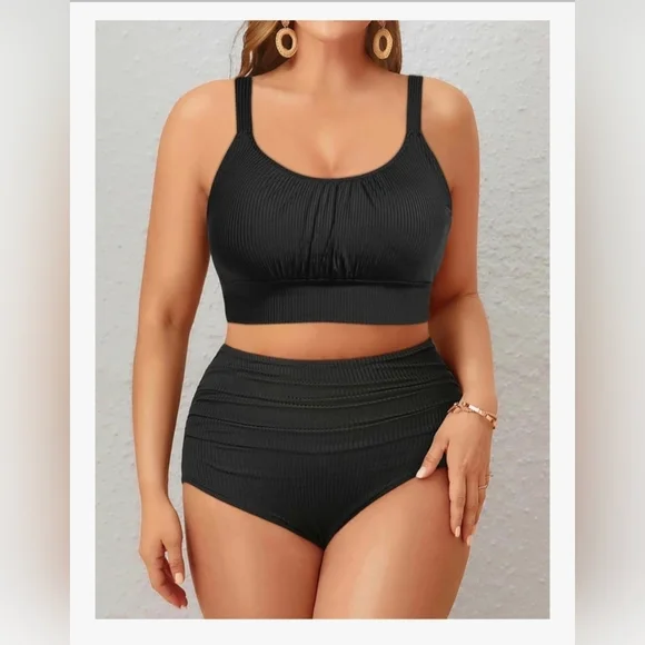 Ribbed High Waisted Bikini #1079 - Picture 8 of 14